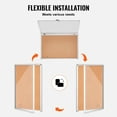 thumbnail image 5 of KFFKFF 36"x24" Sealed Cork Board with Aluminum Border - Secure Notice Board with Acrylic Entrance & Pair of Keys - Climate-Tolerant Wall Exhibit Unit for Educational Institutions, Residences, 5 of 9