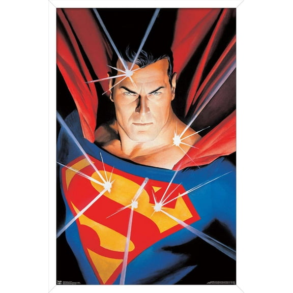 DC Comics - Superman - Portrait Wall Poster, 14.725" x 22.375", Framed