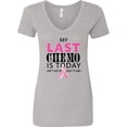 thumbnail image 3 of Inktastic My Last Chemo is Today Women's V-Neck T-Shirt, 3 of 5