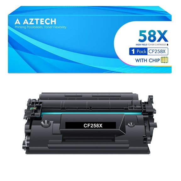 58X CF258X 58A CF258A Black Laserjet Toner Cartridge 1-Pack (with CHIP) Compatible for HP CF258A 58A CF258X 58X Toner for HP LaserJet Pro M404n M404dn M404dw M406 M430 MFP M428fdw M428fdn M428dw Ink
