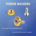 thumbnail image 2 of Jdmspeed 20 Piezas Oro Cnc Billet Aluminio Guardabarros Arandela Motor Bahía Kit De Vestir, 2 of 5
