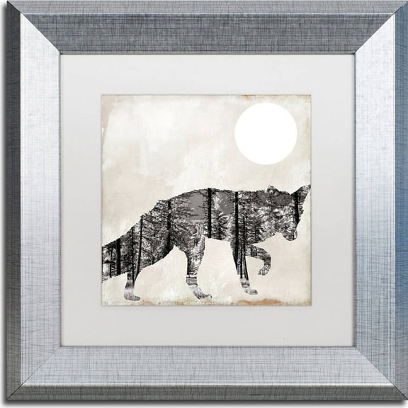 Trademark Fine Art "Going Wild VII" Canvas Art by Color Bakery, White Matte, Silver Frame