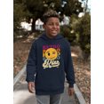 thumbnail image 2 of Retro Rizz - Vintage Winking Emoji Graphic Youth's Hoodie, 2 of 4