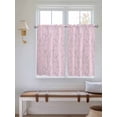 thumbnail image 2 of Pink Branches 2 Panel Kitchen Curtains for Windows, Vintage Art Farmhouse Bathroom Privacy Curtain, Home Décor Window Treatment for Bedroom/Living Room 55"x45", 2 of 6
