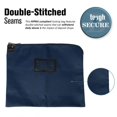 thumbnail image 2 of BankSupplies Bolsas de mensajería con cierre HIPAA | Azul marino | 19 ancho x 15 alto | Tela de nailon laminada duradera | Cerradura emergente de metal | para dinero monedas moneda cheques y documento, 2 of 5