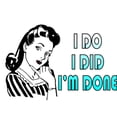 thumbnail image 3 of CafePress - I'M Done Divorce Party - Greeting Card, Blank Inside Matte, 3 of 4