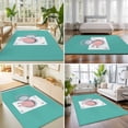 thumbnail image 4 of Area Rugs 4'x6'. Pink Pig Carpet Runner Indoor Outdoor Rugs Home Decor Aesthetic, Teal Laundry Room Washing Machine Non Slip Mats Washable Accent Rug for Living Room Bedroom, 4 of 8
