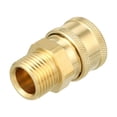 thumbnail image 1 of Adaptador de pistola de lavado a presión de mujer Universal para coche de latón de 1/2" tono cobre, 1 of 7