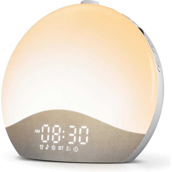 Sunrise Alarm Clock, White Noise Sound Machine, 26 Soothing Sounds