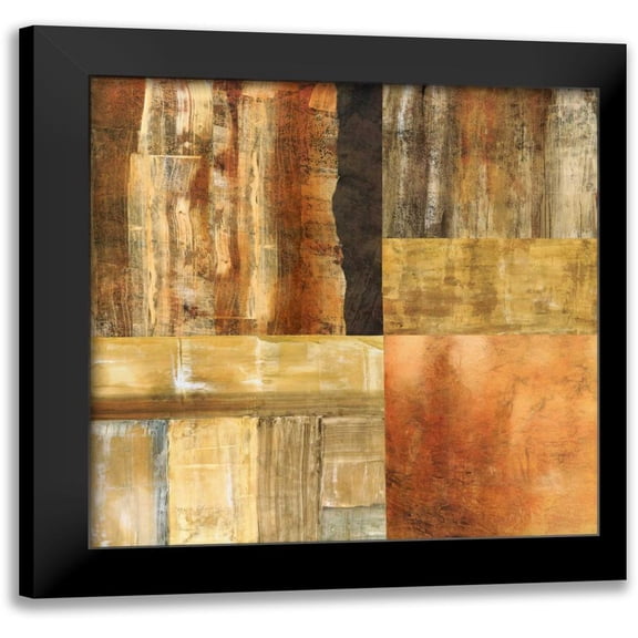 Olson, Norm 12x12 Black Modern Framed Museum Art Print Titled - Amber Ground II