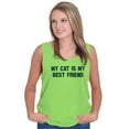 thumbnail image 4 of My Cat is My Best Friend Pet Lover Tank Top T Shirts Men Women Brisco Brands S, 4 of 6