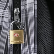 Brinks Solid Brass 22mm TSA Travel Keyed Padlock with 1/2in Shackle, 4 pack