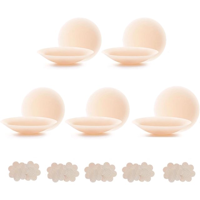 Cakes Body Nipple Covers Waterproof Reusable Sticky Bras Invisible Bra Traceless Adhesive Bras for Dress Tops
