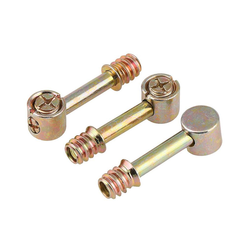 Furniture Cabinet Cam Fitting Connector Dowel Pre-inserted Nut Set 5-500x 