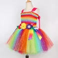 thumbnail image 5 of Vestido de tutú de hada arcoíris para niñas, ropa de fiesta de cumpleaños, vestido de princesa elegante con purpurina para niñas, disfraz de hada de duendecillo para Halloween para niños, 5 of 5