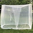 thumbnail image 3 of Square White Single-door Mosquito Net Sleeping Folding Tent for Patio, 3 of 8
