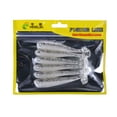 thumbnail image 1 of Toystoory Señuelo de pesca de plástico, 6 uds., Swimbait realista, plantilla de cebo Artificial, herramienta de cebo de gusano Pescar blanco plateado, 1 of 6