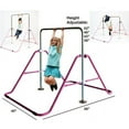 thumbnail image 5 of ProGymnastics Junior Kip Bar - Pink Monkey Bar Climbing Tower for Kids - Gymnastics Bar with Horizontal Jungle Gym Design - Ideal for Junior Training, 5 of 8