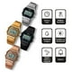 thumbnail image 2 of Reloj Clásico Digital Correa Metálica Contra Agua Redlemon Pantalla Retroiluminación Alarma Cronómetro 1123, 2 of 7
