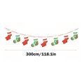 thumbnail image 3 of Tainini Christmas Banners Flags Hanging Bunting Garland Christmas Door Wall Window Hanging for Home Office Hotel Party Scene Decor Tainini, 3 of 6
