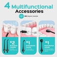 thumbnail image 4 of COSLUS Irrigador bucal portátil recargable con agua, 4 modos y 5 intensidades, ideal para viajes y hogar, color negro, 4 of 8