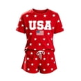 thumbnail image 3 of Tiijoy Summer Girls Fourth of July Outfits Casual Short Sleeve Top Shorts Set, Sizes 2-14, 3 of 3