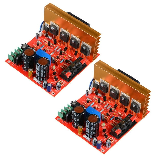 2X Amplificador de Potencia Placa de Audio 180W + 180W 2.0 Canales FET Amplificador de Altavoz Preamplificador de Sonido