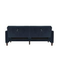 DHP Pin Tufted Transitional Futon, Blue Velvet