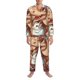 thumbnail image 3 of Fotbe Dinosaur Baking Delight Pijama de Hombre con Estampado de Manga Larga, Conjunto de 2 Piezas, Ropa de Dormir Suave y Cómoda con Bolsillos-Small, 3 of 7