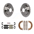 thumbnail image 1 of Transit Auto Rear Disc Rotors Ceramic Pads and Parking Brake Shoes Kit for Car Hyundai Azera K8A-108193, 1 of 11