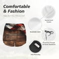 thumbnail image 4 of KLL Rustic American Flag Wood Pattern Shorts Women,Athletic Shorts High Waisted Running Shorts Pocket Sporty Short Gym Elastic Workout Shorts-XX-Large, 4 of 7