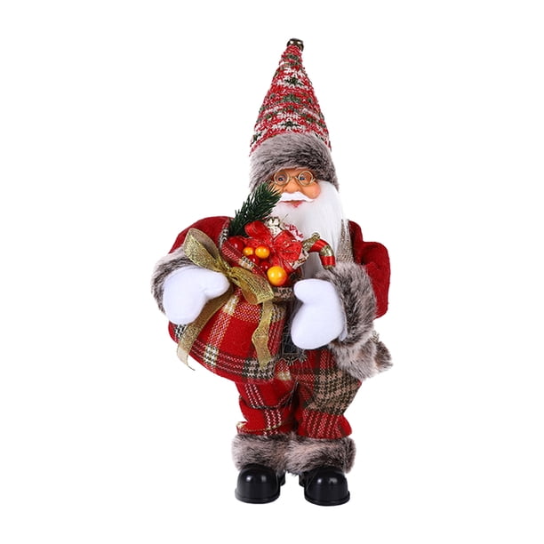 Figura de adorno navideño eléctrico 30CM Santa Claus Doll Toys Decora tu hogar