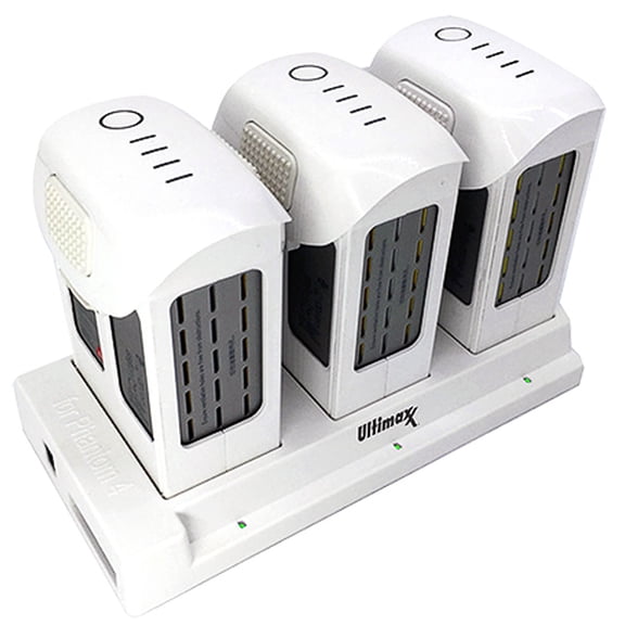 Ultimaxx Multi Charger Hub For DJI Phantom 4 Intelligent Flight Batteries - Concurrent Charging with LED Light Indicator