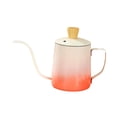 thumbnail image 1 of jifeng 600ml Gooseneck Pour over Coffee Kettle Stylish Long Narrow Spout Tea Kettle Gradient Red, 1 of 9