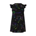 thumbnail image 2 of Gaeub Dinosaur Girls Pajamas Dress, Comfortable Nightwear, Printed Pajamas Dress for Sleeping, Loungewear, Parties - X-Large, 2 of 9