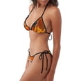 thumbnail image 2 of Fotbe Honeybee On Vibrant Flower Traje de Baño para Mujer de Dos Piezas – Bikini Sexy de Tirantes Tipo Halter con Diseño Triangular, 2 of 6