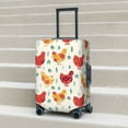 thumbnail image 5 of Uemuo Colorful Flower Chickens Printed Washable Luggage Cover - Fashion Suitcase Protector Fits 18-32 Inch Luggage -X-Large, 5 of 9