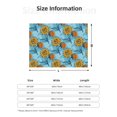 thumbnail image 5 of Naloa Sunflowers Flannel Blankets - Thick and Warm Blanket for Winter, Soft Fuzzy Plush King Blanket for All Seasons60"x50", 5 of 6