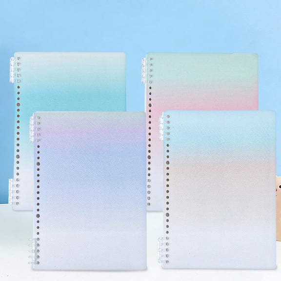LEFXSMR Binder Notebook, Refillable Slim Ring Loose-Leaf Notebook, Detachable B5 Binders for College Ruled Journal & Office Supplies, Multicolor