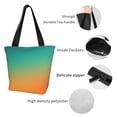 thumbnail image 4 of Disketp Orange To Teal Gradient1 for Women’s Casual Shoulder Tote Bag Cross-body Handbags for Shopping, Travel and Daily Use, 4 of 6