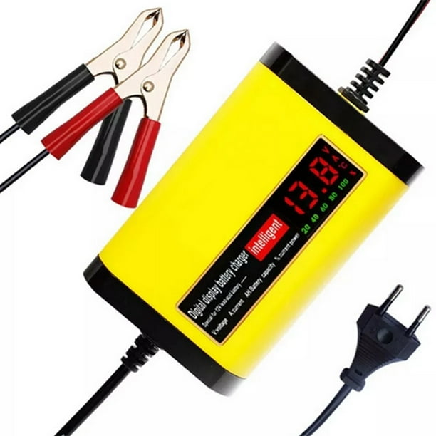 Cargador Batería para Coche Y Motocicleta Pantalla LED Enchufe Europeo (UE)