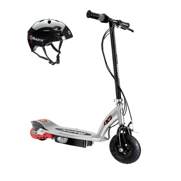 Razor E125 Kids Motorized 24V Electric RideOn Scooter w/ Youth Helmet