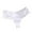 White, variant on Valentines Underwear Thong for Women Solid Color Lace Low Waist Sheer Mesh Panties Lightweight Breathable Briefs Wine L