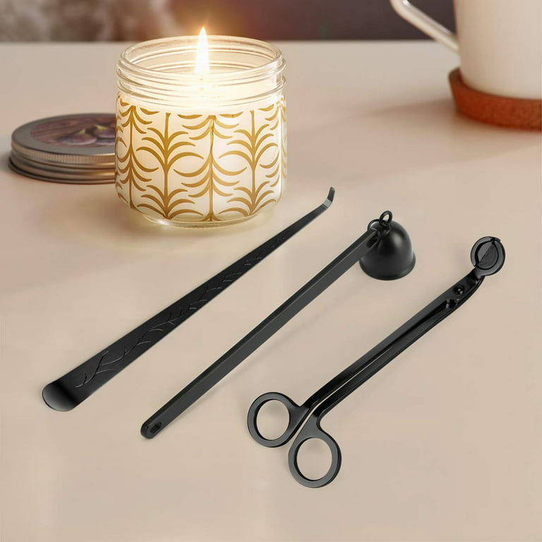 Dewadbow Candle Wick Trimmer Candle Snuffer Candle Wick Dipper Tools Set 