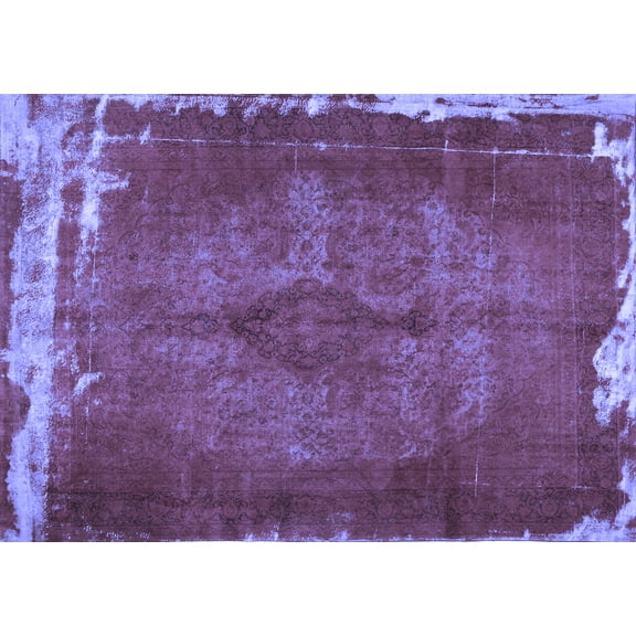 Ahgly Company Indoor Rectangle Persian Blue Traditional Area Rugs, 5' x 7'