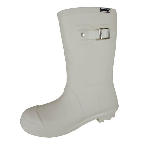 Mustang By MTNG Womens 55596 Pull On Rain Boots, White, 39 EU / 8 US