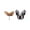 Style 3, variant on French Bulldog Boston Terrier Stud Earrings Enamel Colorful From the Ginger Lyne Collection
