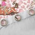 thumbnail image 4 of Erosebridal Pink Leopard Cowgirl Horse Cactus Print Black Out Curtains, Western Style Curtains Pack of 2 (42x63 Each) for Girls, 4 of 6