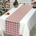 thumbnail image 2 of Christmas Table Runner Christmas Table Runners Red Plaid Tablecloths Holiday Table Decorations Holiday Party Kitchen Country Style Christmas Home Decor Gifts Christmas Table Decorations, 2 of 6