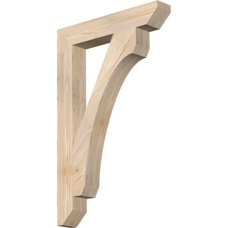 

Ekena Millwork 3 1/2 W x 22 D x 34 H Legacy Slat Smooth Bracket Douglas Fir